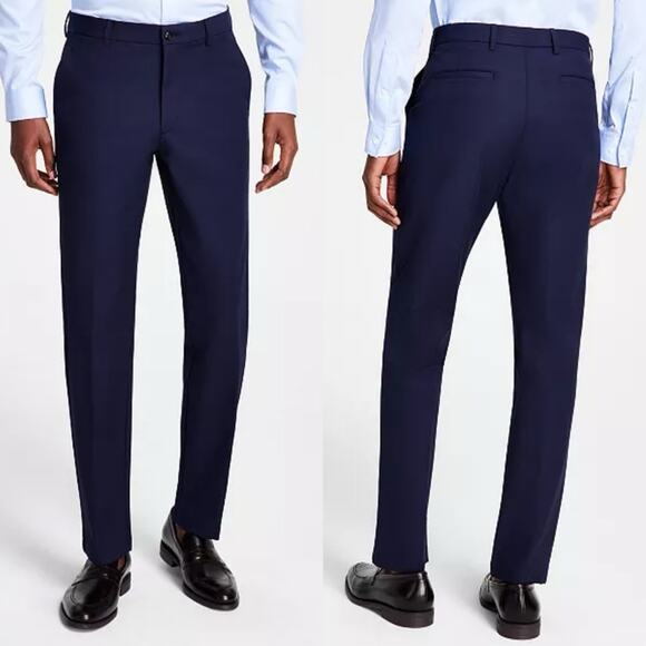Michael Kors Classic Fit Cotton Stretch Performance Pants Blue NEW Men’s 36x29 - Picture 1 of 6